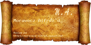 Moravecz Alfréd névjegykártya